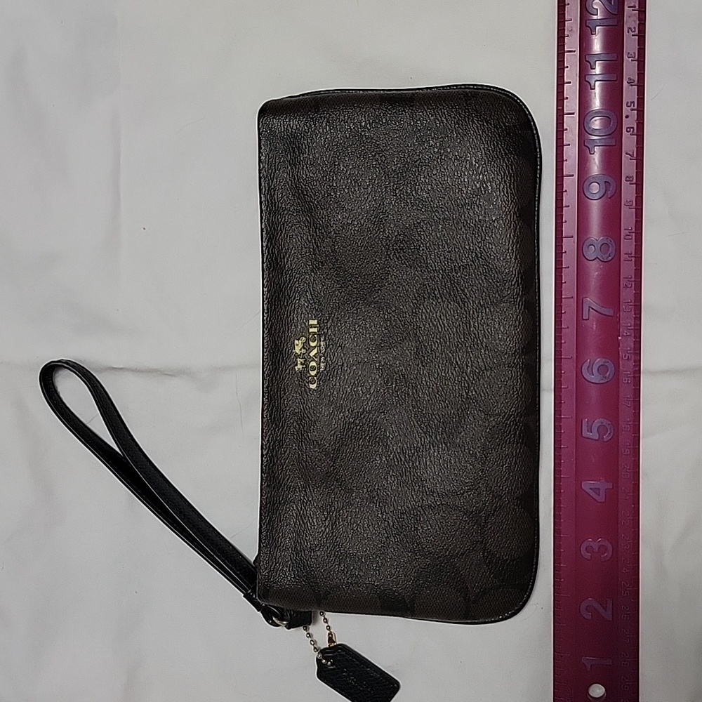 Coach leather clutch
